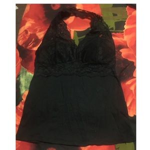 Lace halter top